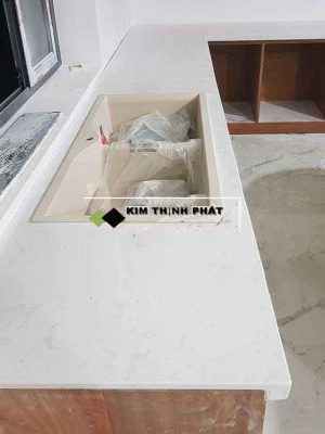 Bàn Bếp Đá Trắng Moka