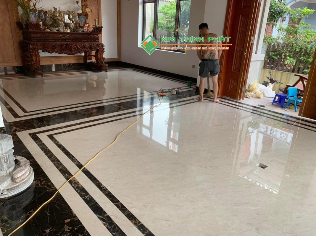 Đá Marble Cream Marfil lát sàn nền cao cấp