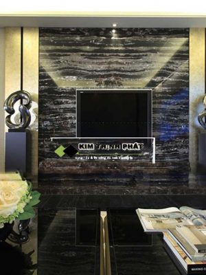 KIM THỊNH PHÁT chuyên cung cấp đá và lắp đặt công trình đá Marble đen Hoa Băng làm bàn bếp, cầu thang, mặt tiền