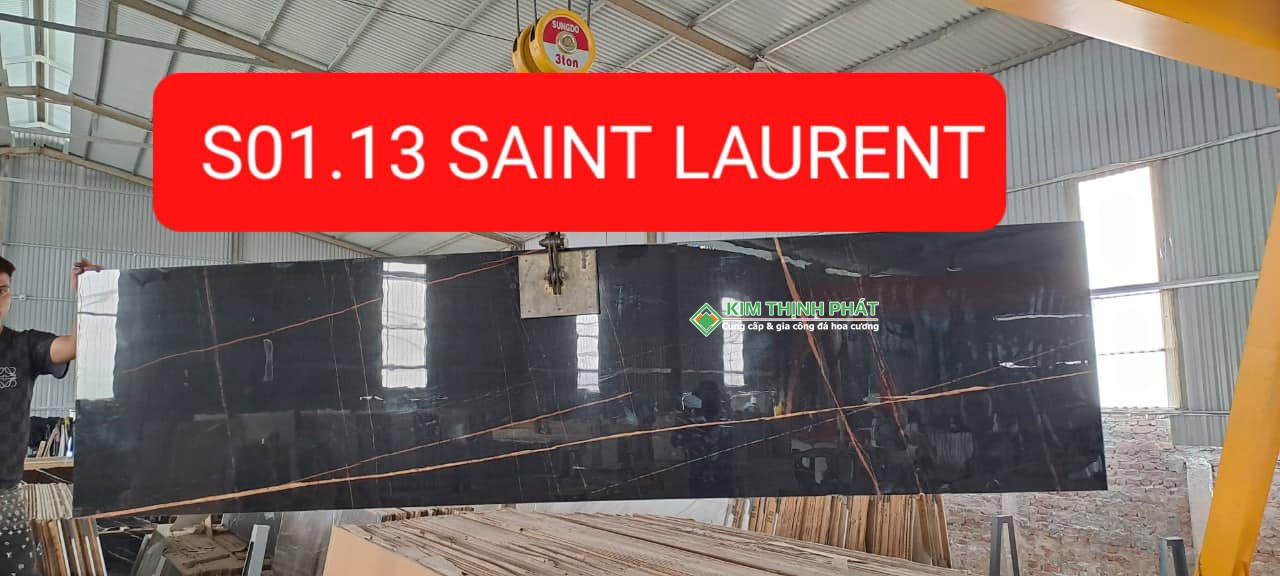 Hình ảnh mẫu Đá Saint Laurent Lamar (Vân Chỉ Vàng)
