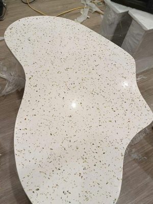 đá kim sa trắng cao cấp cắt mặt bàn