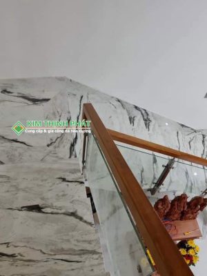 Ốp Bậc Cầu Thang, Bậc Cấp, Lát Nền Đá Modern Statuario (Nung Kết Lamar)