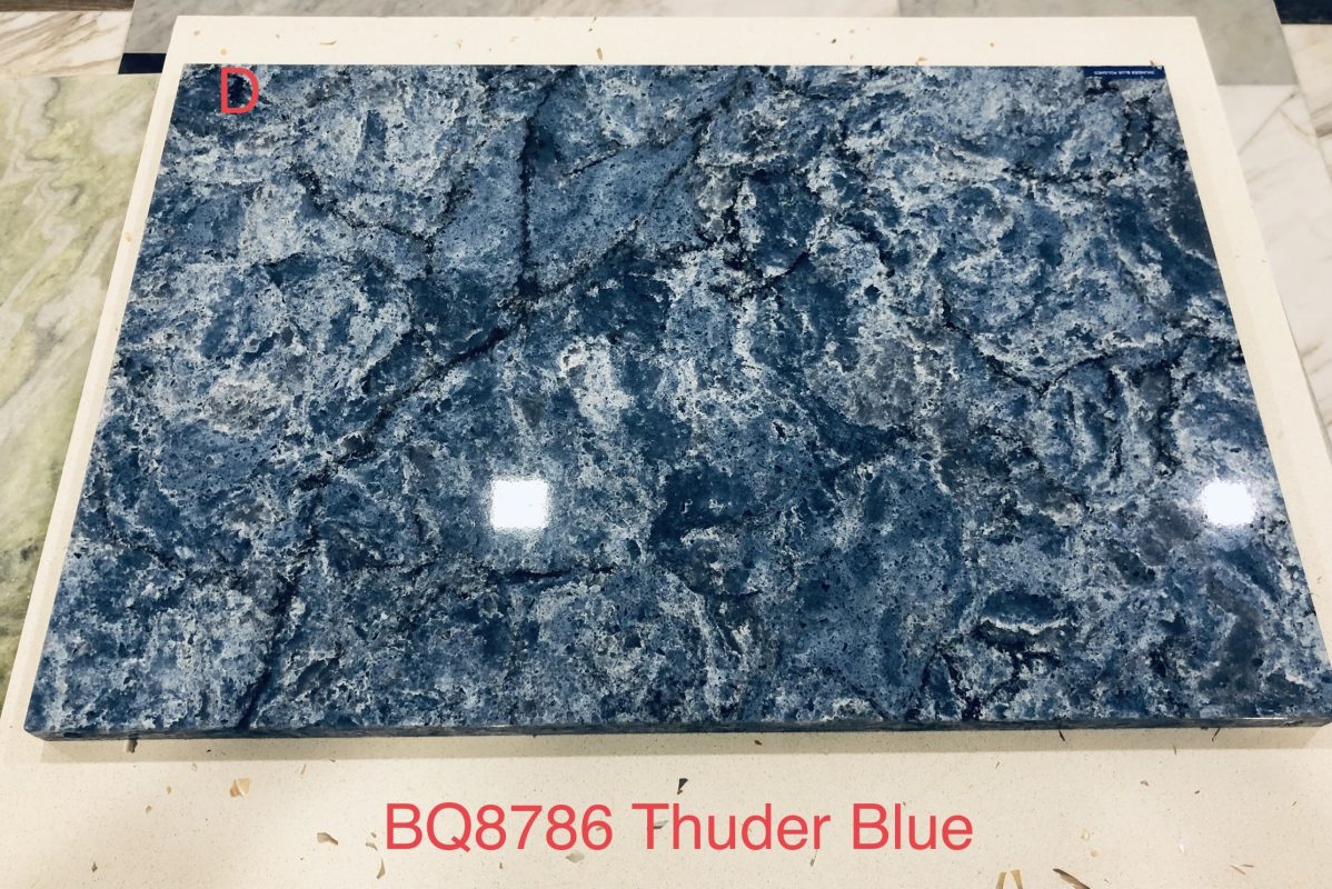 mẫu Đá Quartz BQ8786 Thunder Blue