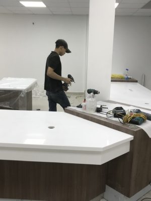 Đá Solid Surface ốp quầy bar