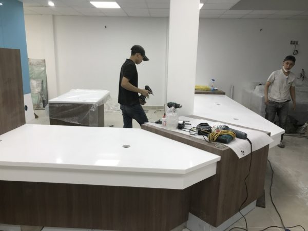 Đá Solid Surface ốp quầy bar