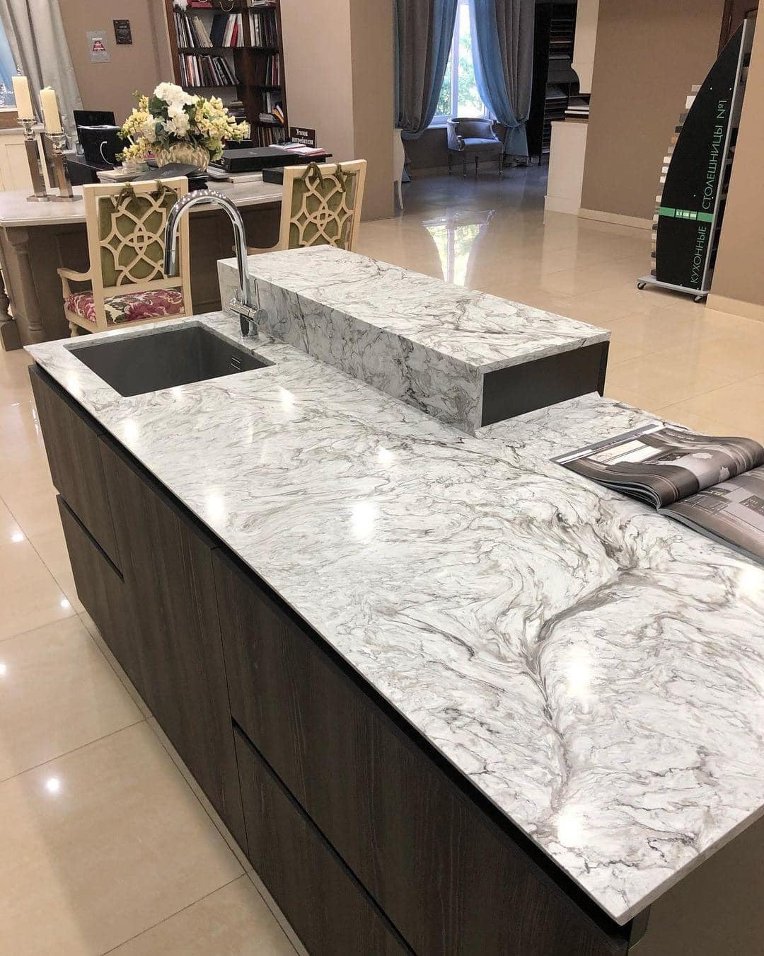 mẫu đá bếp Vicostone đẹp