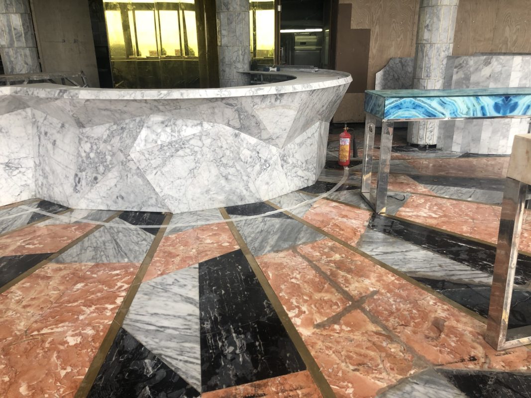 đá marble tự nhiên ốp quầy bar, bàn đảo