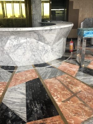 đá marble tự nhiên ốp quầy bar, bàn đảo