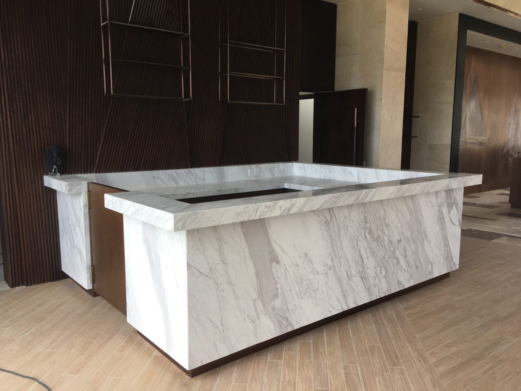 đá marble tự nhiên ốp quầy bar, bàn đảo