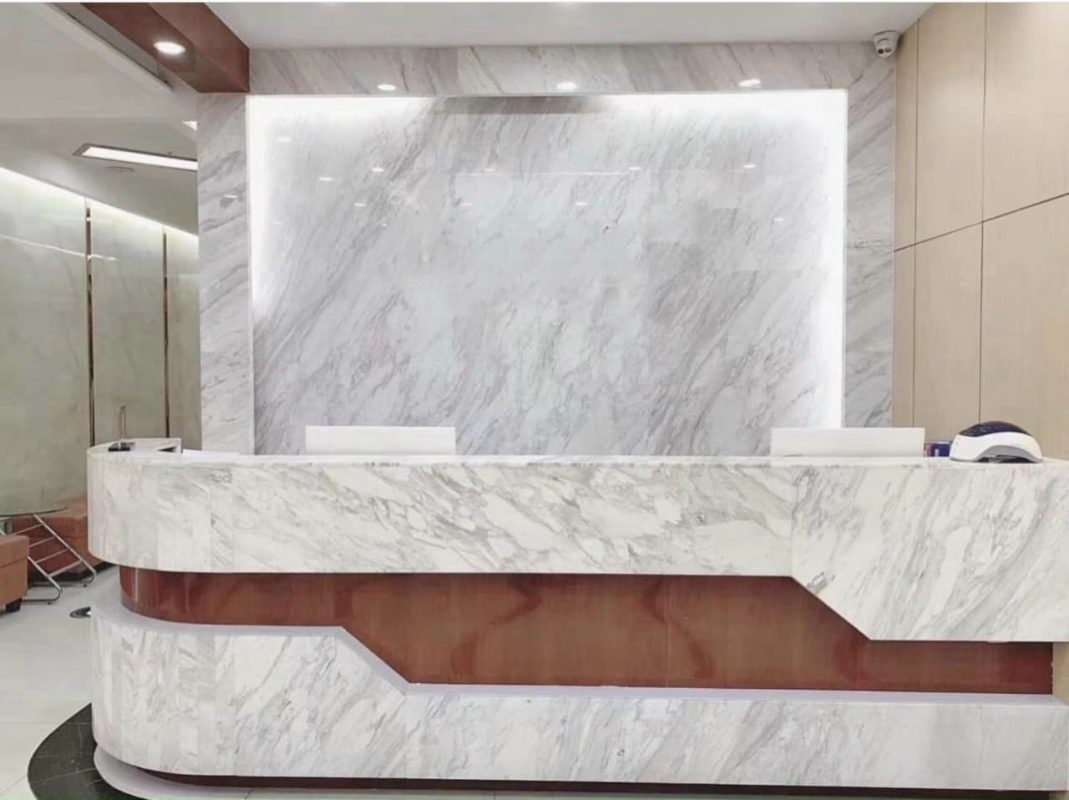 đá marble tự nhiên ốp quầy bar, bàn đảo